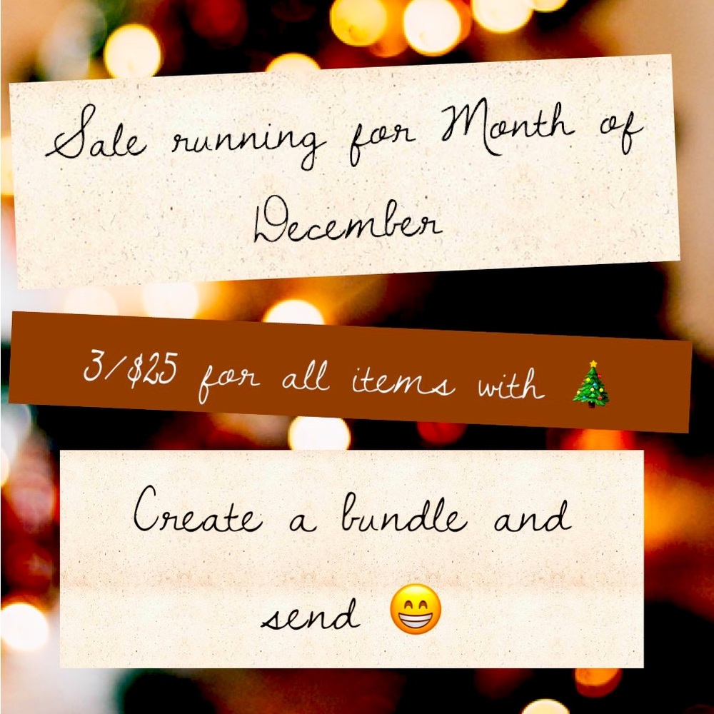 All items with 🎄3/$25+shipping